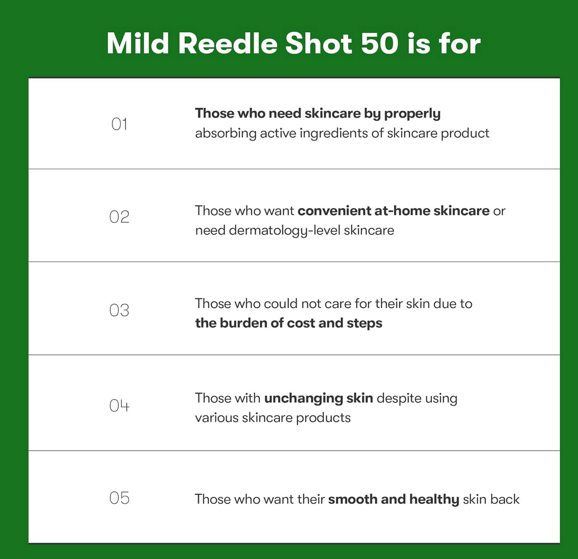VT COSMETICS Mild Reedle Shot 50